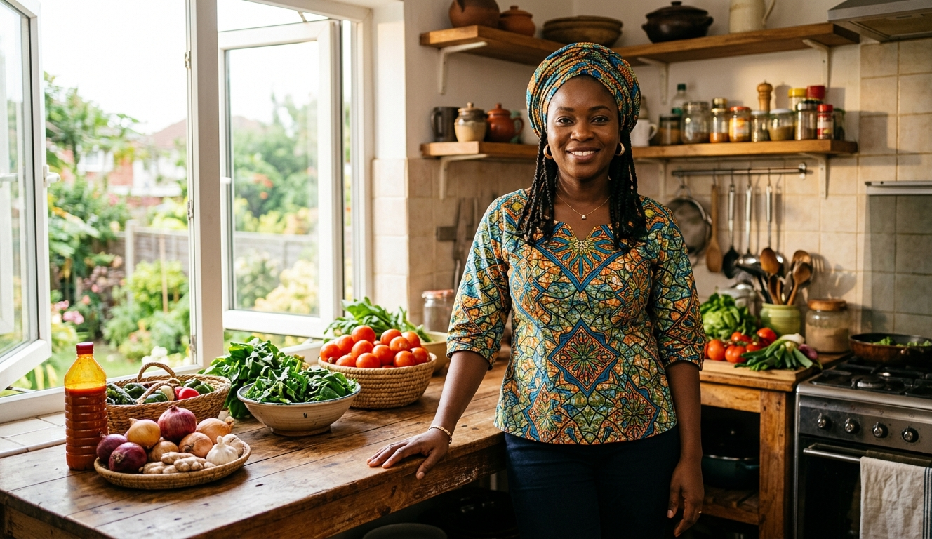 African woman, healthy and confident